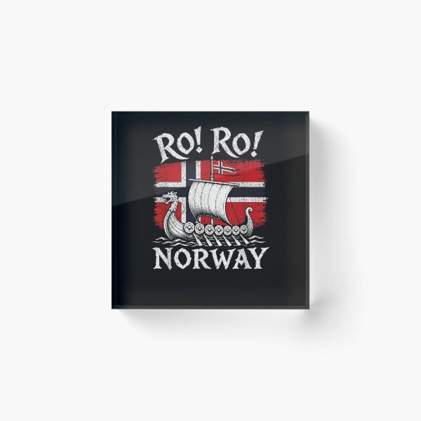 Item preview, Norwegian Viking Ship Norway Flag Row Country Heritage Pride designed and sold by Juansustait.
