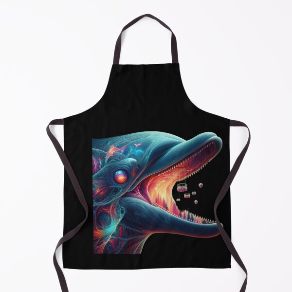 Item preview, The Abyssal Abyss – Surreal Dolphin and Floating Carnival designed and sold by LujziWorld.