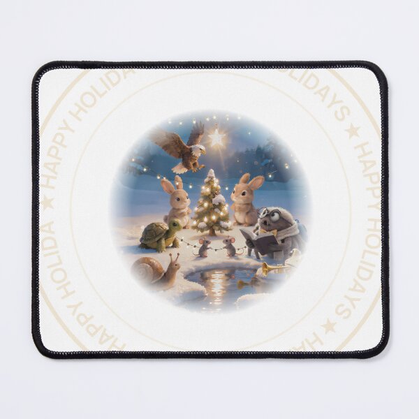 Item preview, Happy Holidays — Cute Woodland Critters designed and sold by The Cosy co..