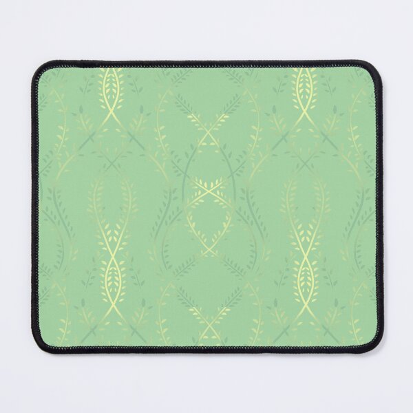 Item preview, Green Cottagecore Pastel Floral ogee designed and sold by SILVERAPPLE.