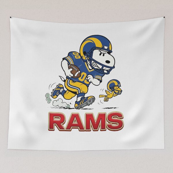 Item preview, Snoopy Football Player Ramss Cartoon designed and sold by WilliamFerris.