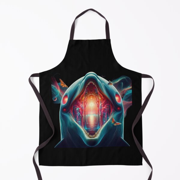 Item preview, Portal of the Sea – Intricate Dolphin Mouth Forest Sunset designed and sold by LujziWorld.