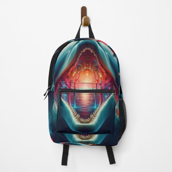Item preview, Portal of the Sea – Intricate Dolphin Mouth Forest Sunset designed and sold by LujziWorld.