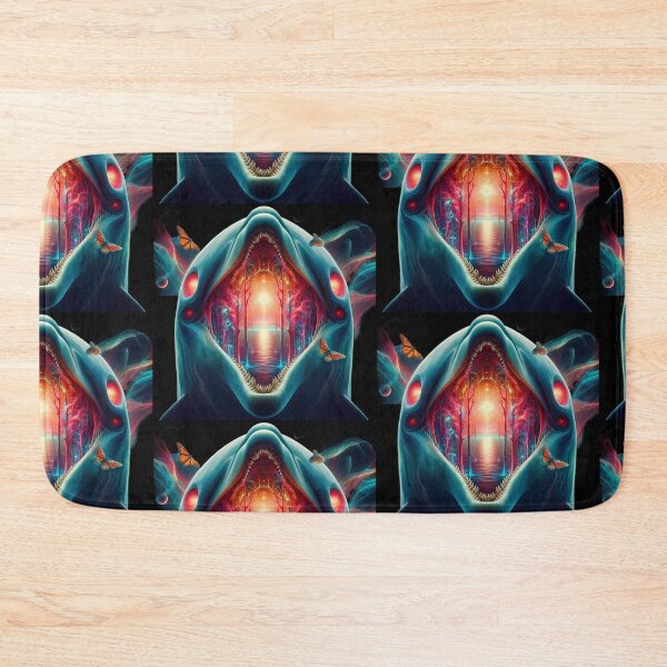 Item preview, Portal of the Sea – Intricate Dolphin Mouth Forest Sunset designed and sold by LujziWorld.