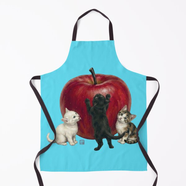 Item preview, San Neko Days - Cute Triplet Cats and Big Japanese Fuji Apple designed and sold by JapanekoGallery.