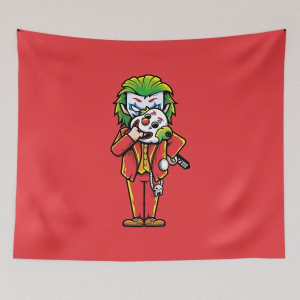 Item preview, Retro Cartoon Joker Suit Mask Character designed and sold by Lexkon Liu's art.