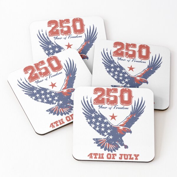 Item preview, 250 Years of Freedom Eagle | Patriotic 4th of July Vintage American Independence T-Shirt designed and sold by phsycartwork.