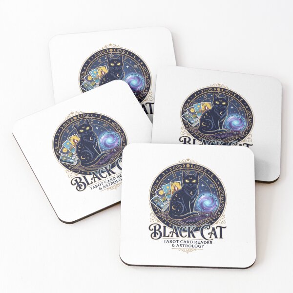 Item preview, Black Cat Tarot Card Reader Astrology Mystic designed and sold by PictoVibe.