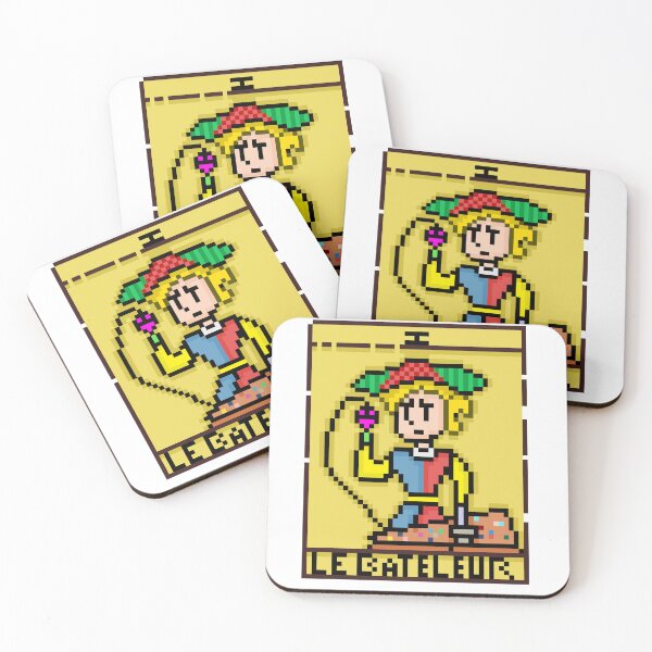 Item preview, The Magician Tarot Card Le Bateleur Marseille Pixel Art designed and sold by RetroRlx.