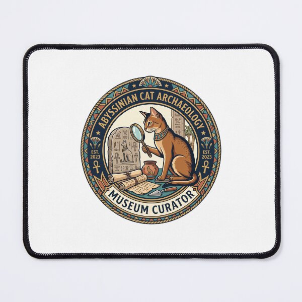 Item preview, Abyssinian Cat Archaeology Museum Curator History designed and sold by PictoVibe.