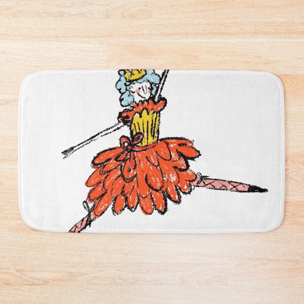 Aperçu de l'œuvre Dessin au crayon d'une jolie ballerine avec une couronne et un tutu orange. créée et vendue par NaiveCore.