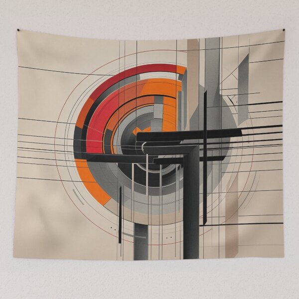 Item preview, Modern Abstract Circle Design | Contemporary Geometric Wall Art designed and sold by semenol.