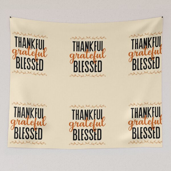 Item preview, Thankful Grateful  Blessed Throw Pillow, Fall Throw Pillow, Thanksgiving Decorative Accent designed and sold by JCozycorner.