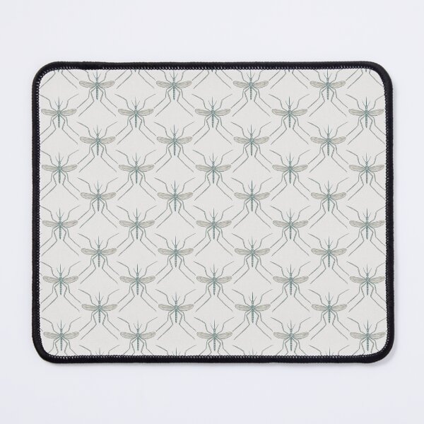 Item preview, Mosquito Trellis / Delicate Insect Lattice in Aqua and Off-White designed and sold by somecallmebeth.