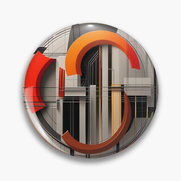 Item preview, Abstract Architectural Geometry | Bold Contemporary Digital Artwork designed and sold by semenol.