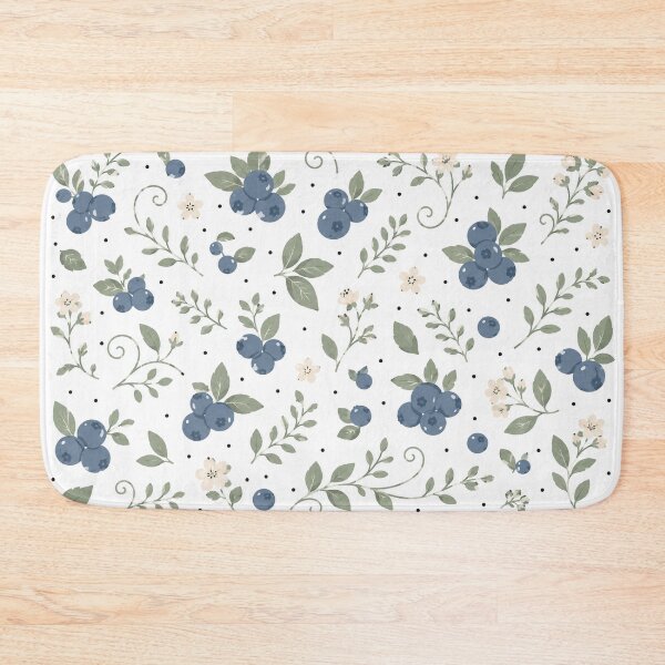 Item preview, Cute Blueberry Botanical Cottagecore Floral Pattern Tote Bag designed and sold by FestivityFinds.