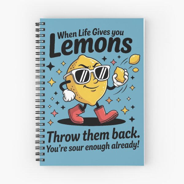 Item preview, When Life Gives You Lemons Throw Them Back – Sarcastic Sour Humor Design designed and sold by CautionChaosCo.