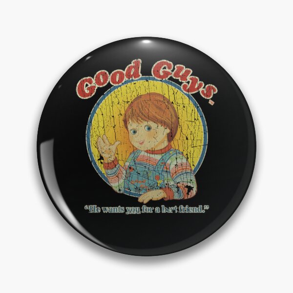 Item preview, Circular Portrait of a Red Haired Overalls Wearing Doll Waving His Hand designed and sold by ExtremeGallery.
