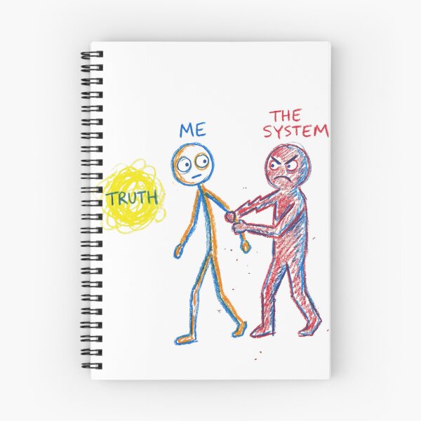 Item preview, The System vs Me Crayon Art Truth Statement designed and sold by IronDissident.