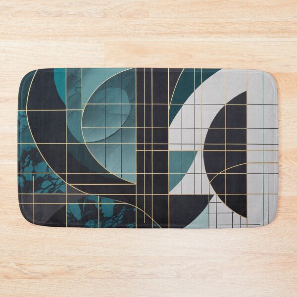 Item preview, Modern Teal Geometric Abstraction designed and sold by semenol.