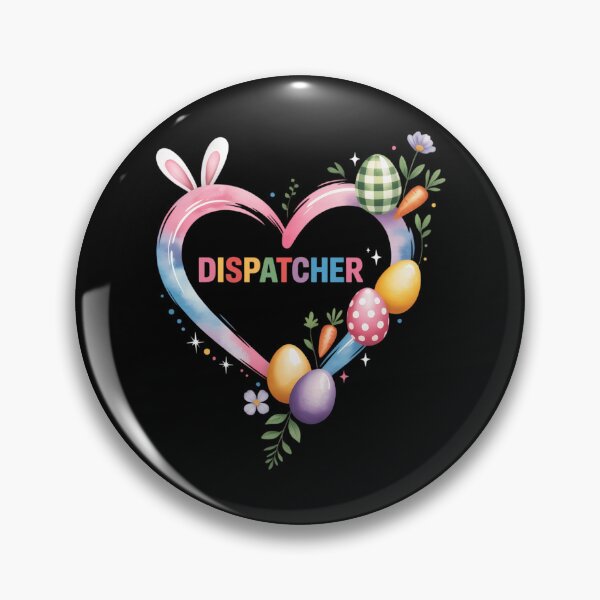 Item preview, Dispatcher Heart Bunny Egg Easter Day 911 Dispatcher Squad designed and sold by sailorjessiArt.
