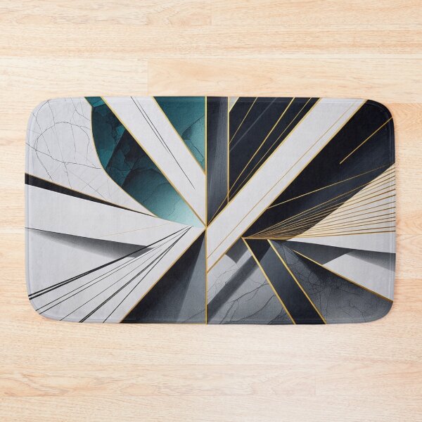 Item preview, Contemporary Teal and Gold Geometry designed and sold by semenol.