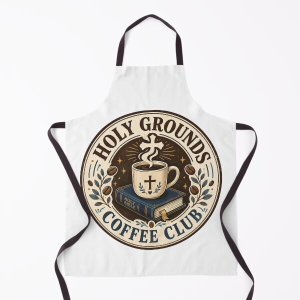 Item preview, Christian Coffee, Holy Grounds Coffee Club Christian Retro Vintage designed and sold by graphic-genie.