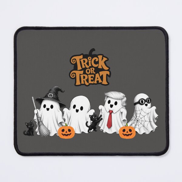 Item preview, Cute Halloween Ghosts "Trick or Treat" Illustration designed and sold by Bluebird Crafted Tee.