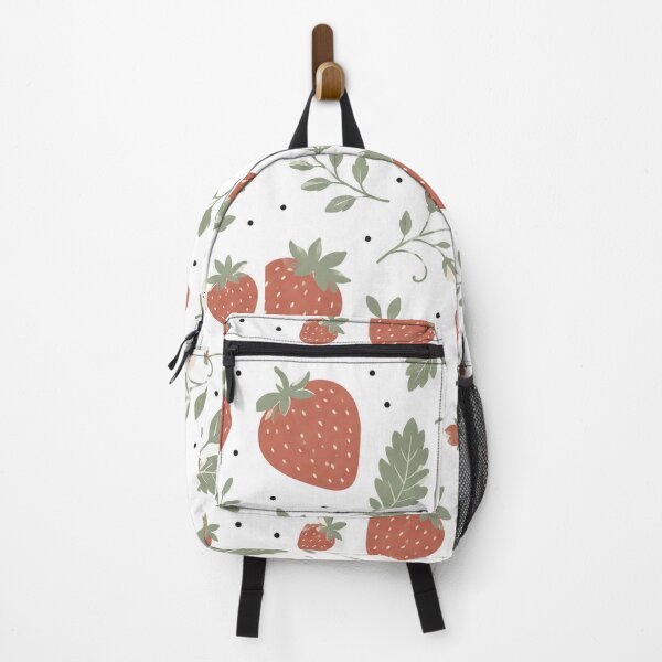 Item preview, Cute Strawberry Botanical Cottagecore Floral Pattern Journal designed and sold by FestivityFinds.