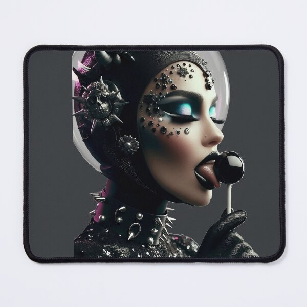 Item preview, Goth Space Queen Licking Lollipop designed and sold by Voodoo Store Paranormal Collections.