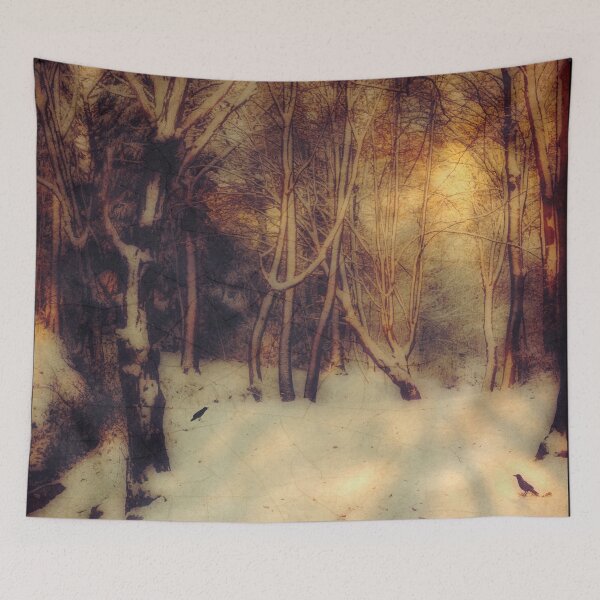 Item preview, Winter Gold - Dreamy Winter Forest designed and sold by Dyrk Wyst Redbubble Shop.