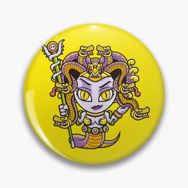Item preview, Retro Cartoon Medusa Gorgon Character Illustration designed and sold by Lexkon Liu's art.
