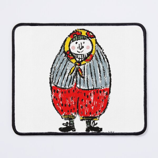 Item preview, Quirky Hooded Character Spotted Red Pants Pastel Art designed and sold by NaiveCore.