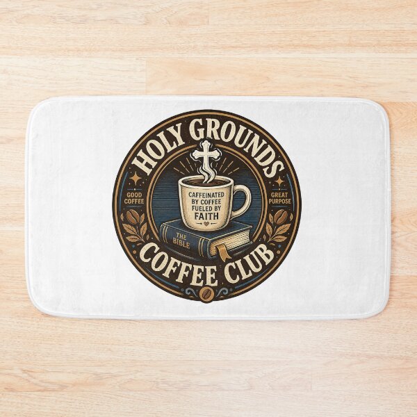 Item preview, Christian Coffee, Caffeinated By Coffee Fueled By Faith Holy Grounds Club designed and sold by graphic-genie.