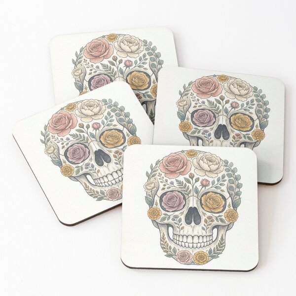 Item preview, Floral Sugar Skull Art Design designed and sold by Alibaba1493.
