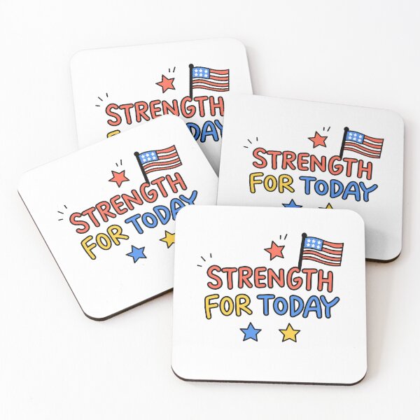 Item preview, Strength for Today Cute American Flag Christian Graphic designed and sold by OHSHALOM.