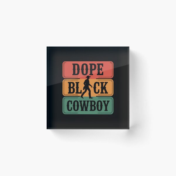 Aperçu de l'œuvre Cowboy noir stylé style western rodéo mélanine afro-américain créée et vendue par sailorjessiArt.
