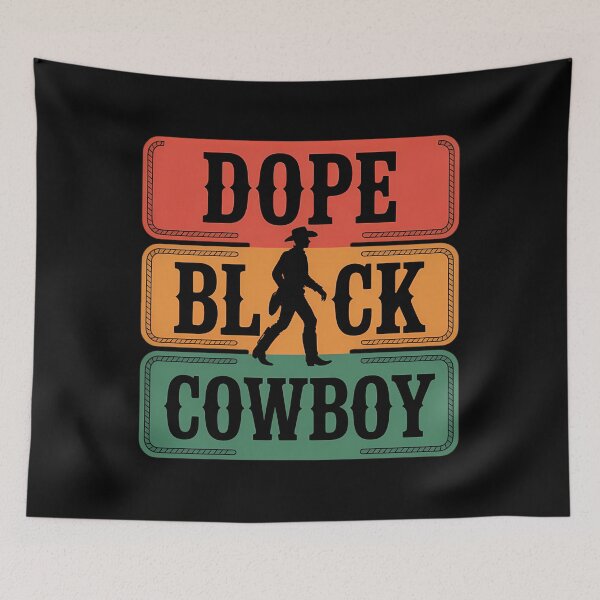 Item preview, Dope Black Cowboy Western Style Rodeo Melanin Afro American designed and sold by sailorjessiArt.