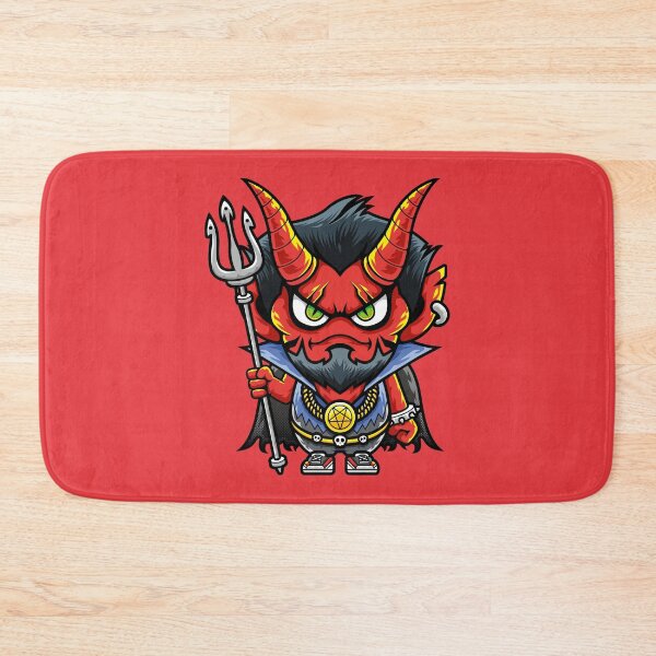 Item preview, Retro Cartoon Red Devil Trident Character designed and sold by Lexkon Liu's art.