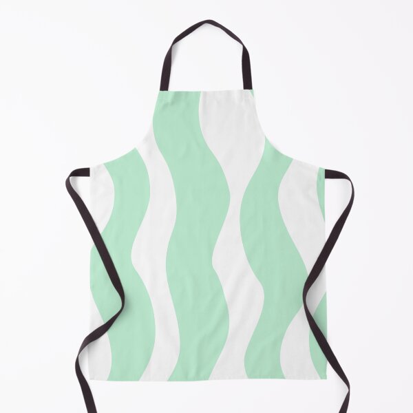 Item preview, Mint Green Wavy Abstract Shower Curtain | Minimalist Pastel Bathroom Decor designed and sold by FestivityFinds.