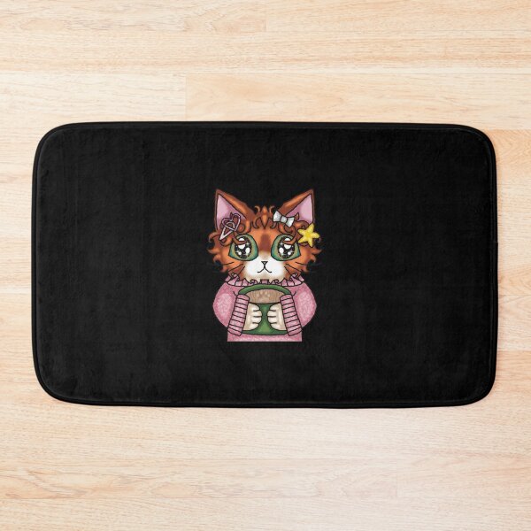 Item preview, Coffee Loving Cat Cute Chibi Anime Glasses Illustration designed and sold by TacoCatDesign.