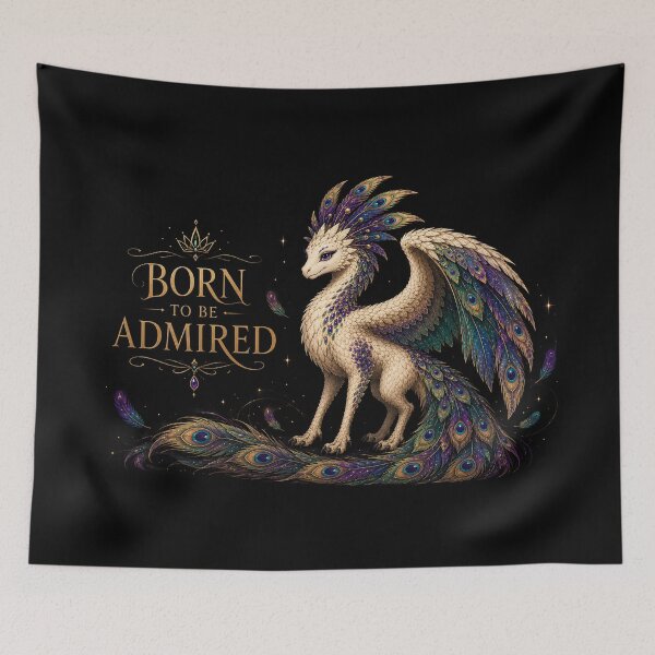 Item preview, Feathered Dragon - Born To Be Admired designed and sold by EMBERFLOWARTWORKS.