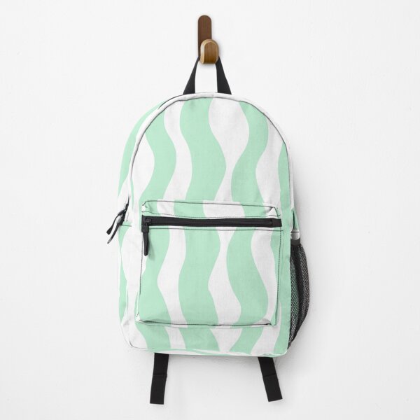 Item preview, Mint Green Wavy Abstract Duvet Cover | Minimalist Pastel Bedroom Decor designed and sold by FestivityFinds.