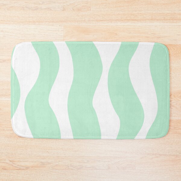 Item preview, Mint Green Wavy Abstract Duvet Cover | Minimalist Pastel Bedroom Decor designed and sold by FestivityFinds.