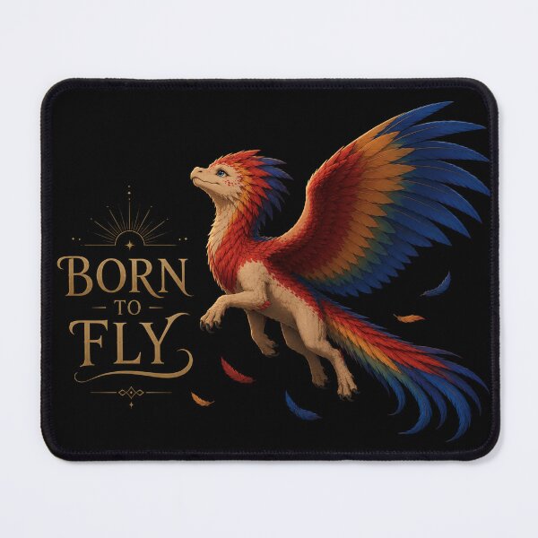 Item preview, Feathered Dragon - Born To Fly designed and sold by EMBERFLOWARTWORKS.