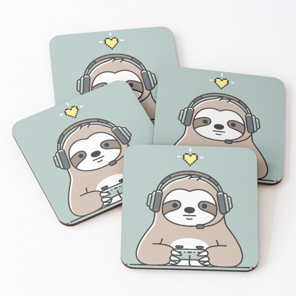 Item preview, Cute Gaming Sloth Gamer Headset designed and sold by Amir Faysal.