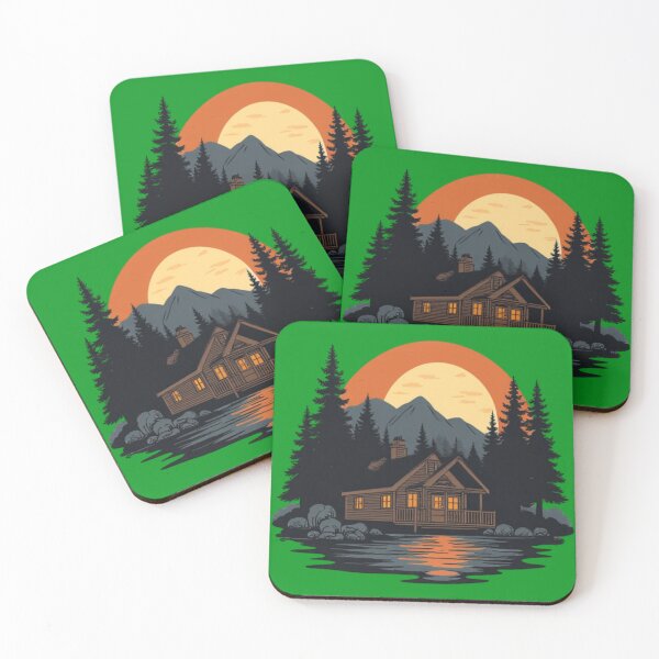 Item preview, Moonlit Cabin Shirt Cozy Forest Night Nature Graphic Tee designed and sold by TrebdoraCrafts.
