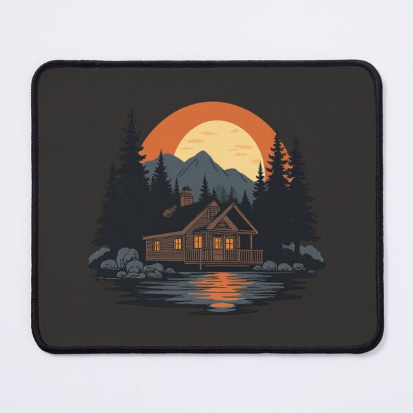 Item preview, Moonlit Cabin Shirt Cozy Forest Night Nature Graphic Tee designed and sold by TrebdoraCrafts.