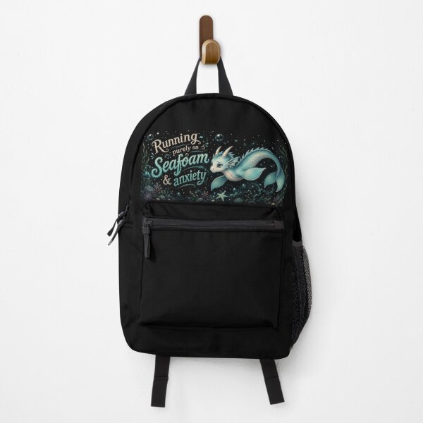 Item preview, SeaDragon - Running Purely on Seafoam & Anxiety designed and sold by EMBERFLOWARTWORKS.