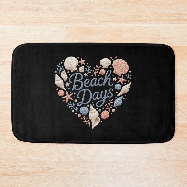 Item preview, Beach Days Faux Embroidered Seashell Heart Coastal T Shirt designed and sold by FestivityFinds.